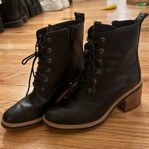 timberland waterproof heeled boots